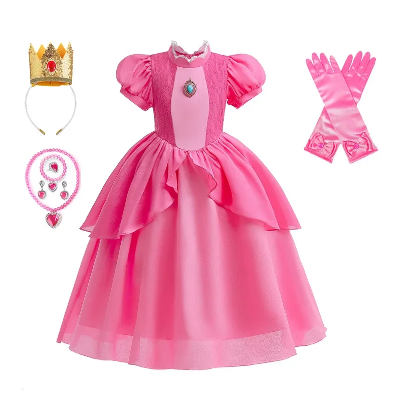 Платье русалки для Хэллоуина одежда косплея из аниме Ариэль Персиковое платье