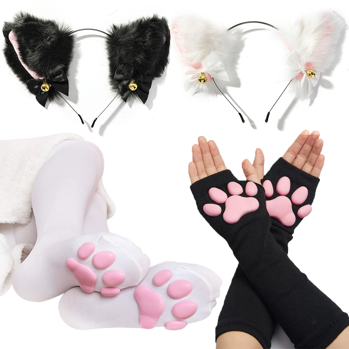 Носки в виде кошачьих лап милые женские чулки с 3D кошачьими лапами стиле