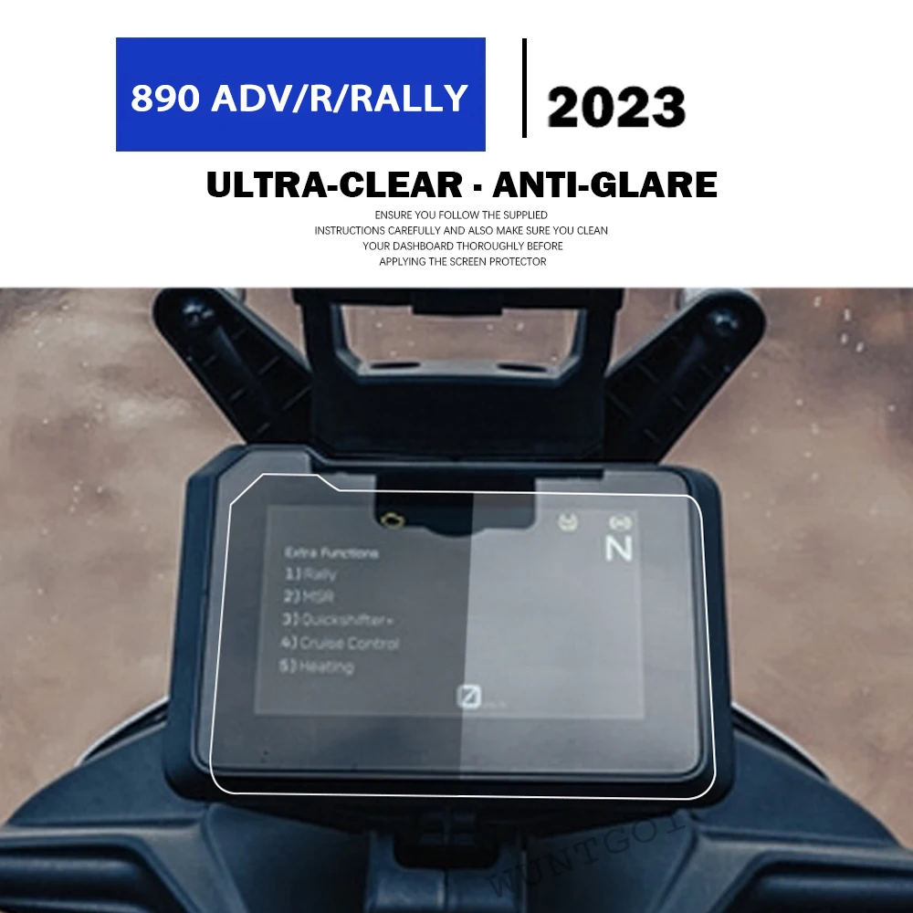

2023 для 890 Adventure R/Rally, новые аксессуары для мотоциклов, защита от царапин, кластерный экран, защитная пленка для приборной панели