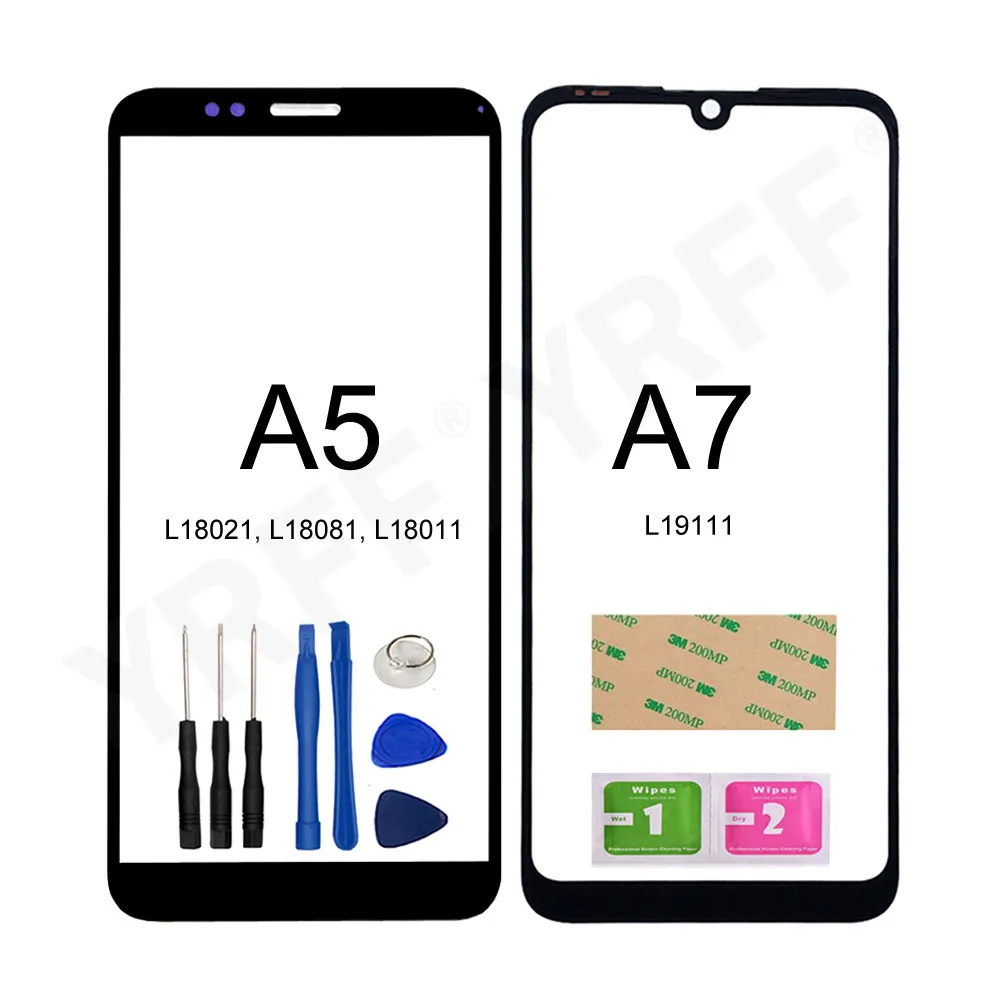 

For Lenovo A7 L19111 Front Glass Touch Panel For Lenovo A5 L18021 L18081 L18011 Outer Glass Screen Cover Panel Replacement
