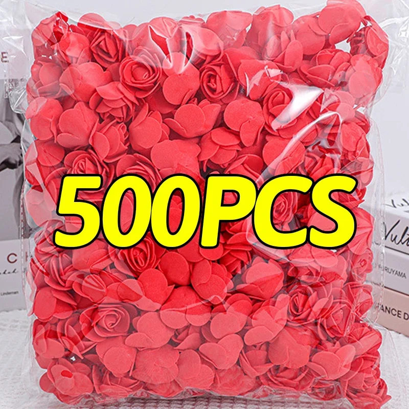 500/100 шт. мини-пенопластовые цветочные головки имитация розы сделай сам медведь