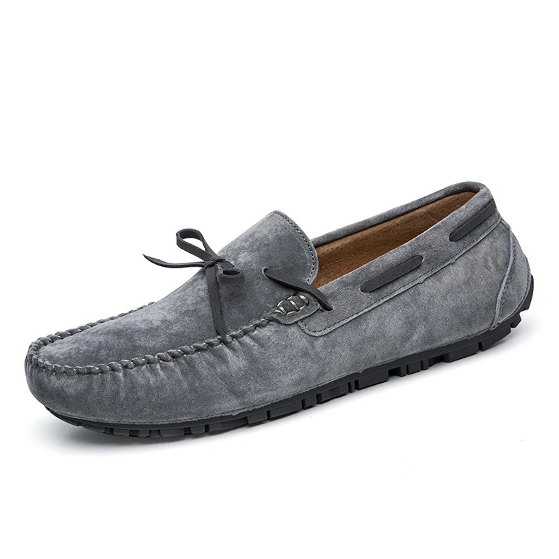 

2022 Genuine Leather Men Casual Shoes Luxury Brand Mens Loafers Moccasins Breathable Footwear Slip on Khaki Driving Shoes %
