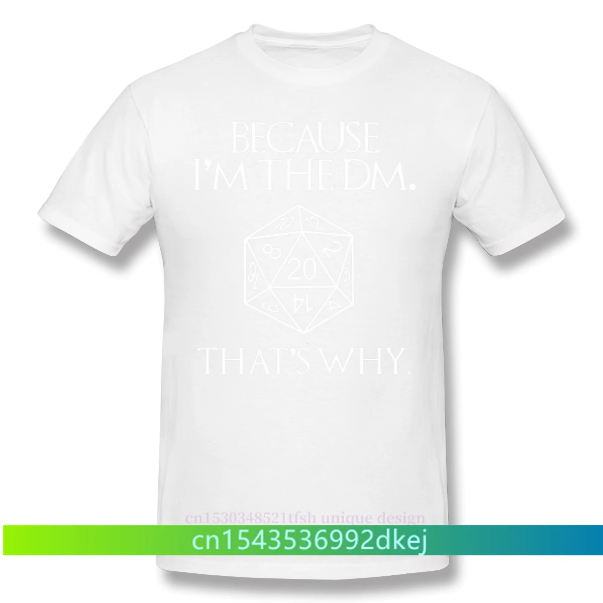 Мужская черная футболка Dungeon Master Adventure Games потому что я DM Thats Why футболки из чистого