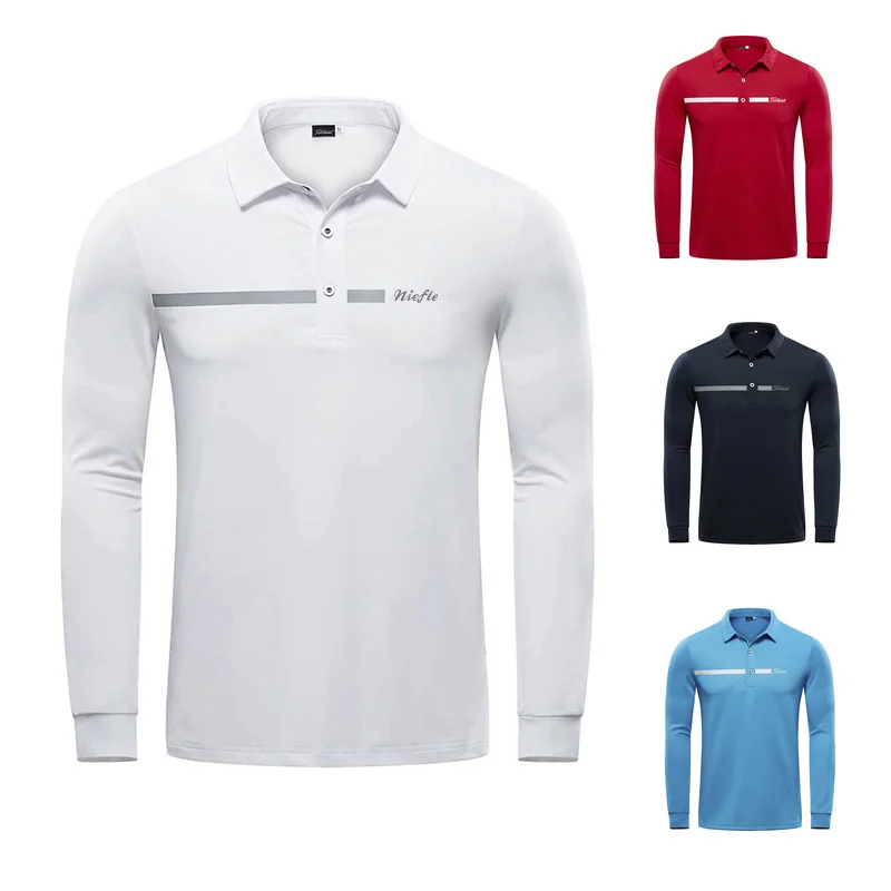 

Golf Wear 2022 Fall Men's Long Sleeve Luxury Casual Comfort High Quality Sports T-Shirt Polo Shirt Loose Anti-pilling Top