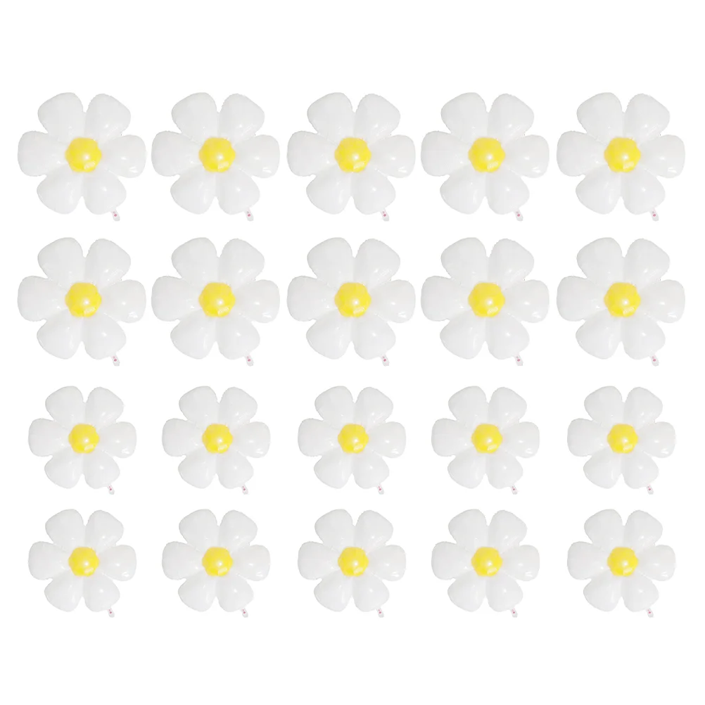 

Daisy Balloons Balloon Party Decorations Flower Foil Decor Birthday Wedding Aluminum White Garland Flowers Day Supplies Huge