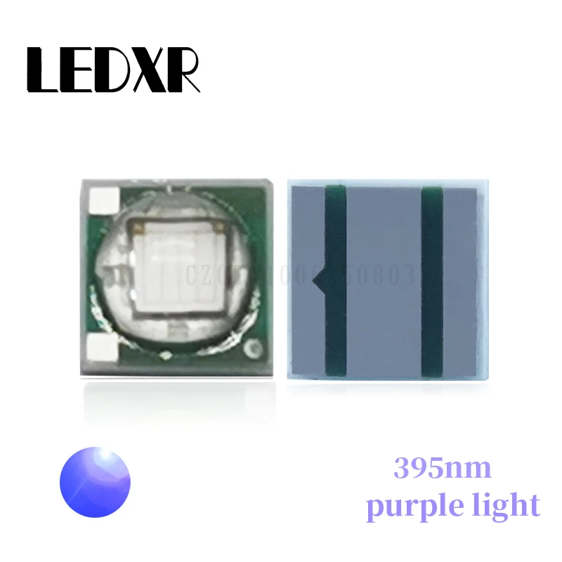 

10pcs 3535 390-395nm 3535 xpe Violet 3w Violet high-power LED lamp beads Diode ceramic lamp beads LED chip 42mil emitter