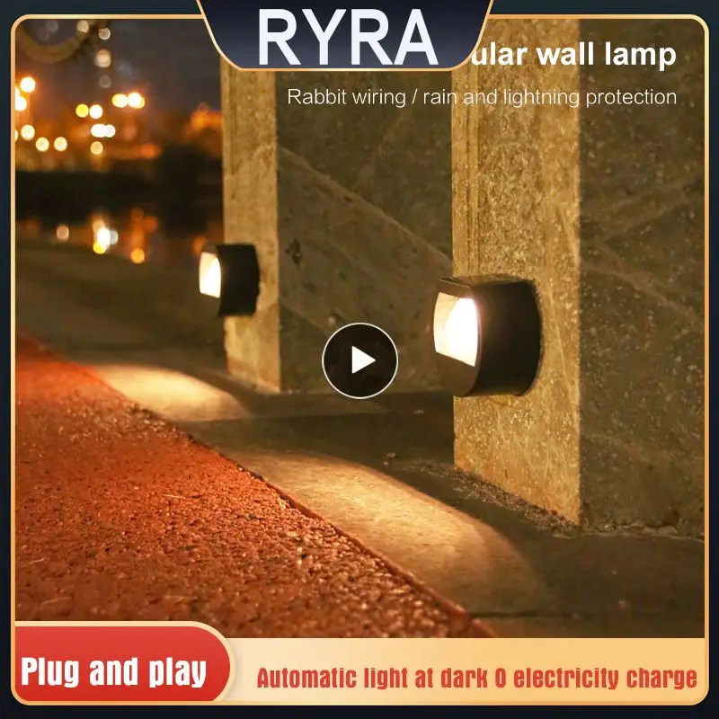 

LED Solar Stair Lamp Outdoor Lighting Garden Decoration Pathway Yard Patio Steps Lamps Fence Light Waterproof Solar Power Lamp