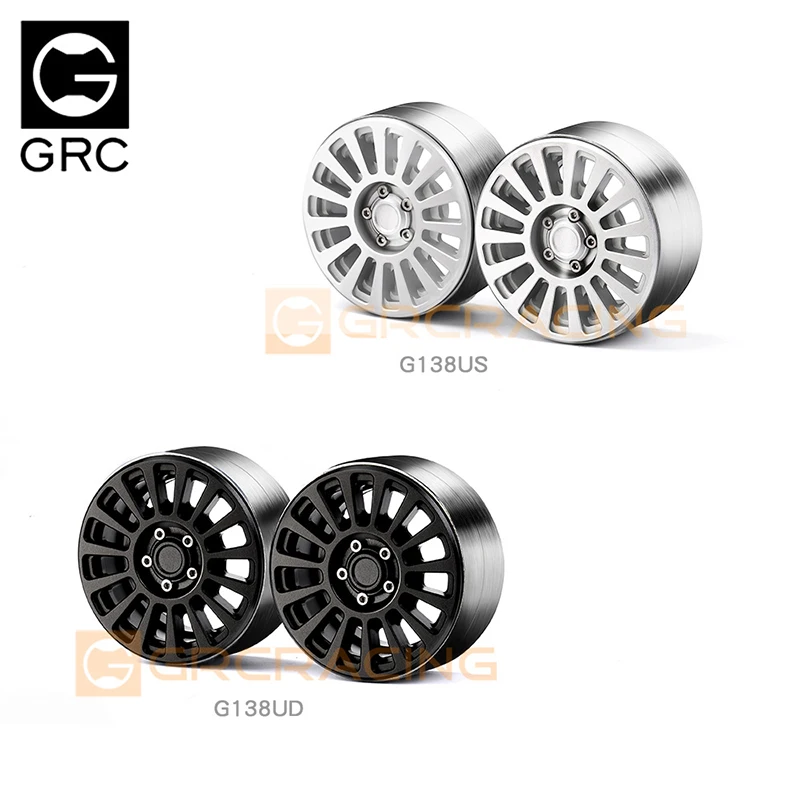 

GRC 2pcs 1.9 Inch Metal Clip Wheels Hub Rim for 1/10 RC Crawler Car Traxxas TRX4 Defender TRX6 AXIAL SCX10 II 90046 RC4WD Parts