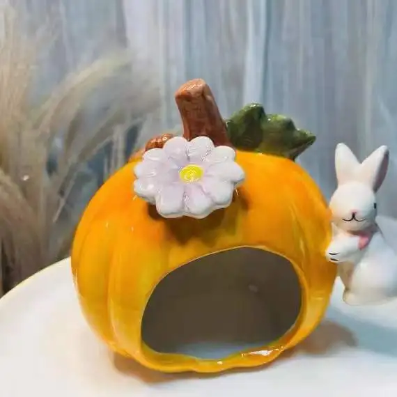 Симпатичный дизайн Керамическая Тыква маленькие животные хомяки крыса клетка