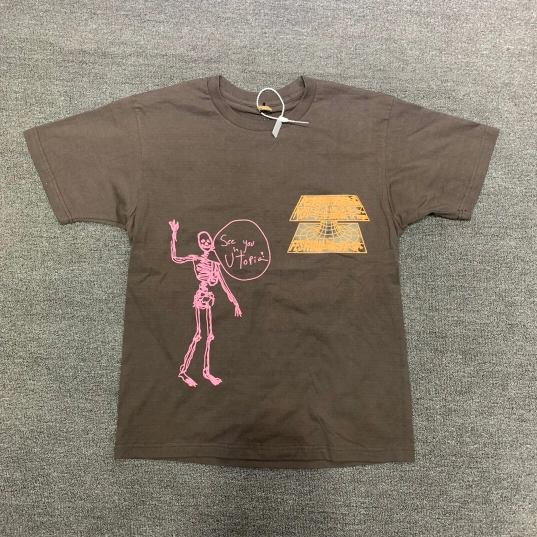 

Drop Shipping Open Your Eyes Men Women Travis Scott Cactus Jack T-shirt