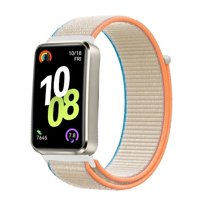 Фото Нейлоновый ремешок-петля для смарт-часов Huawei Band 10 9 8, сменный браслет-ремешок для Huawei Band 10, спортивные аксессуары для запястья №4