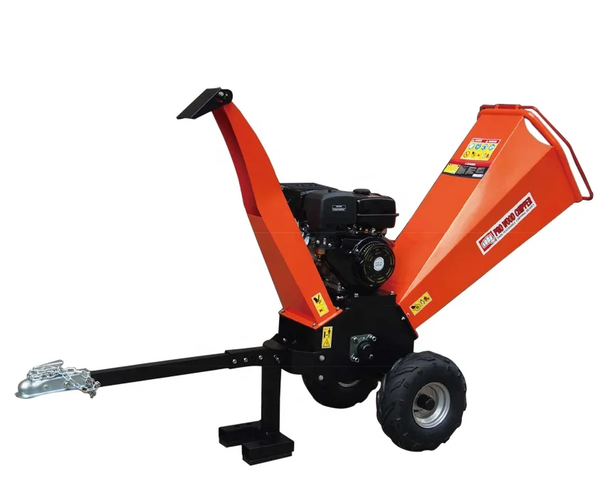 

gasoline garden shredder or gasoline wood chipper or tree branch grinder