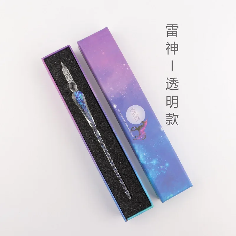 

School creative student stationery star glass dip pen star signature pen girls diary writing pen Single pen carton packaging