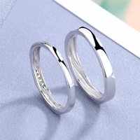 100 s925 silver couples crossing the river of love striped rings men and women lovers double twisted pattern three groove rings