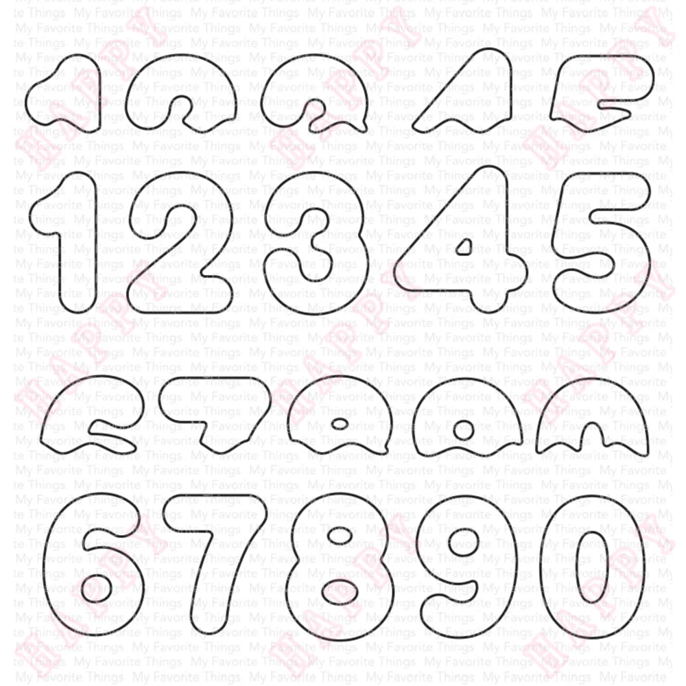

New Frosted Numbers Metal Cutting Dies Scrapbook Diary Decoration Embossing Template Diy Album Paper Craft Greet Card Handmade