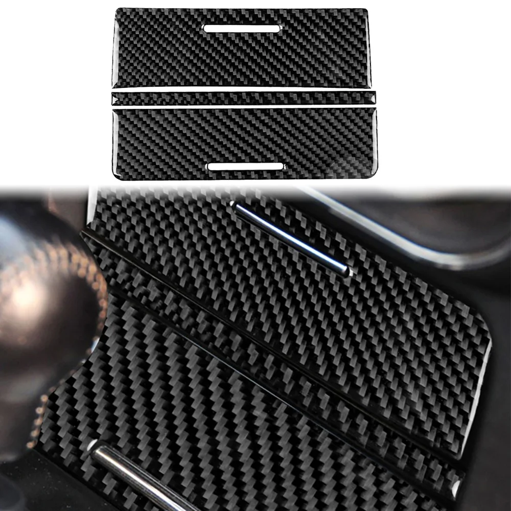 

Real Carbon Fiber For MITSUBISHI Lancer 2008-2014 Car Storage Box Panel Decoration Stickers Auto Modification Accessories