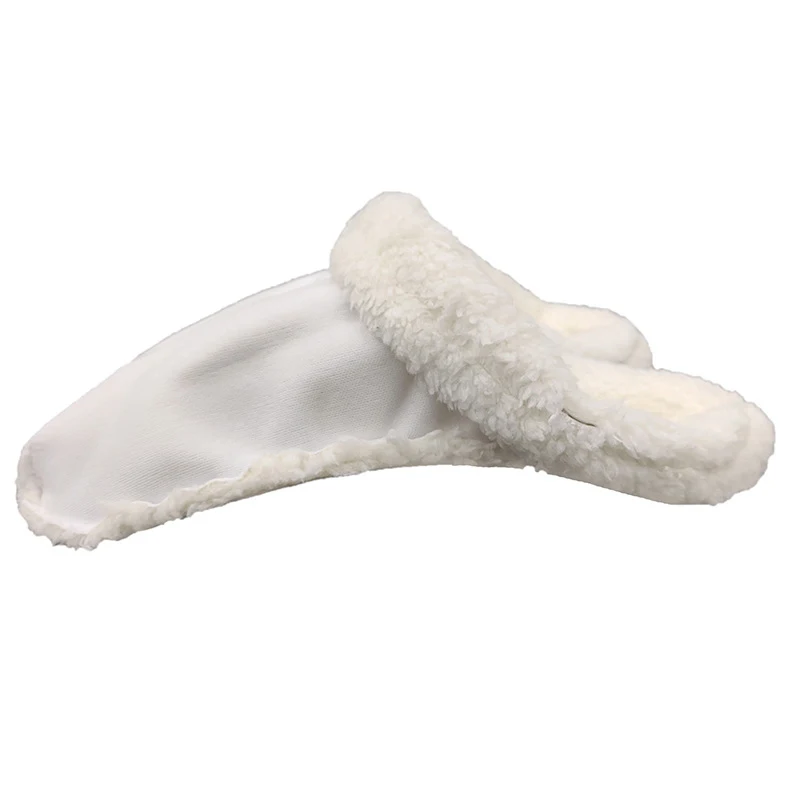 1Pair 35-40 Removable Cotton Sleeve Insoles Inserts For Fur Lined Shoes Clogs Slippers Plush Liner Winter Warm Shoe Cover images - 6