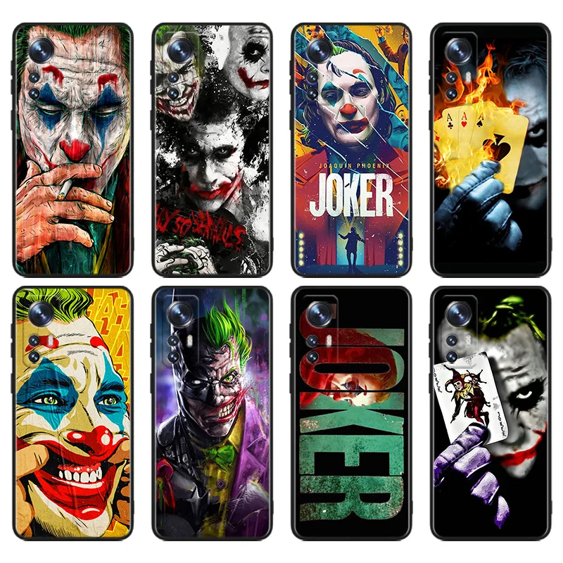 

Happy Face Joker Phone Case For Xiaomi Mi 13 10S 10 9T 9SE 8 Mix Play A3 A2 A1 CC9E Note 10 Lite Pro Black Cover