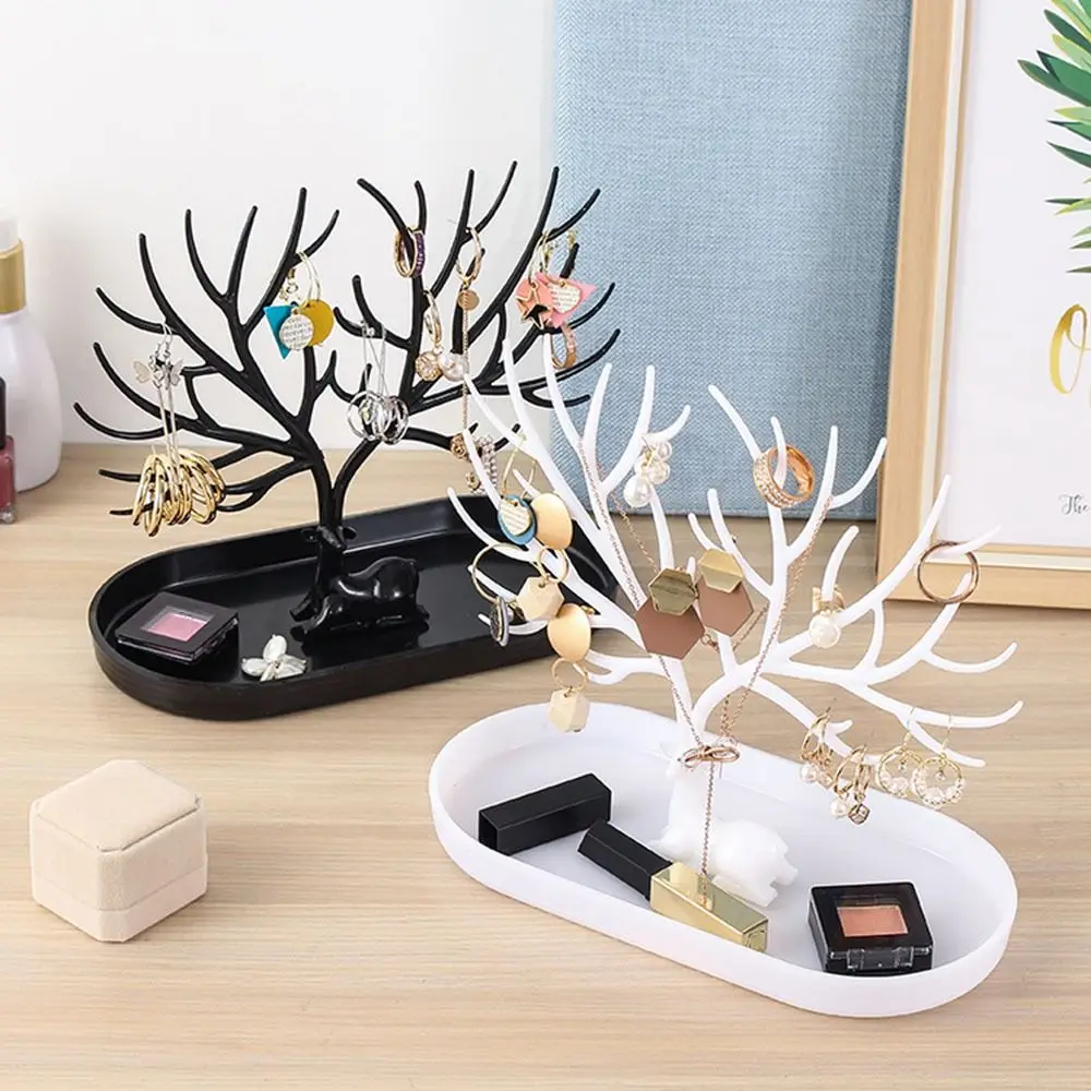 

Deer Horn Jewelry Tray Plastic Jewelry Display Stand Exquisite Storage Racks for Earrings Necklace Ring Pendant Bracelet