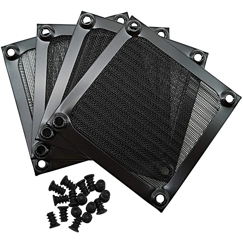 

4PCS 80Cm Computer Fan Filter Grills Aluminum Dustproof Cover Dust Filter For PC Cooling Chassis Fans Grill Guard Fan