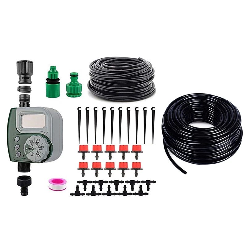 

Automatic Mini Drip Irrigation System & 30 Meter 1/4 Inch Blank Distribution Pipe Drip Irrigation Hose