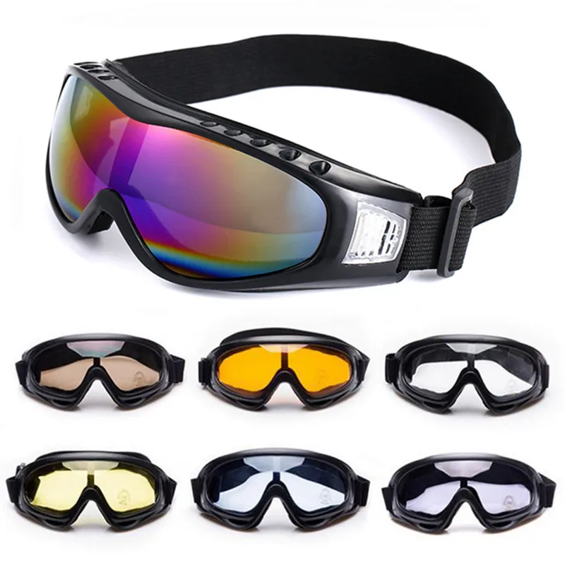 

1pcs Winter Windproof Skiing Glasses Goggles Outdoor Sports cs Glasses Ski Goggles UV400 Dustproof Moto Cycling Sunglasses