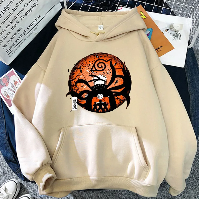 

Naruto Top Nine Tails Naruto Anime Fleece Hoodie Hooded Sweater Anime Hoodie Men Clothing Harajuku Hoodie Streetwear