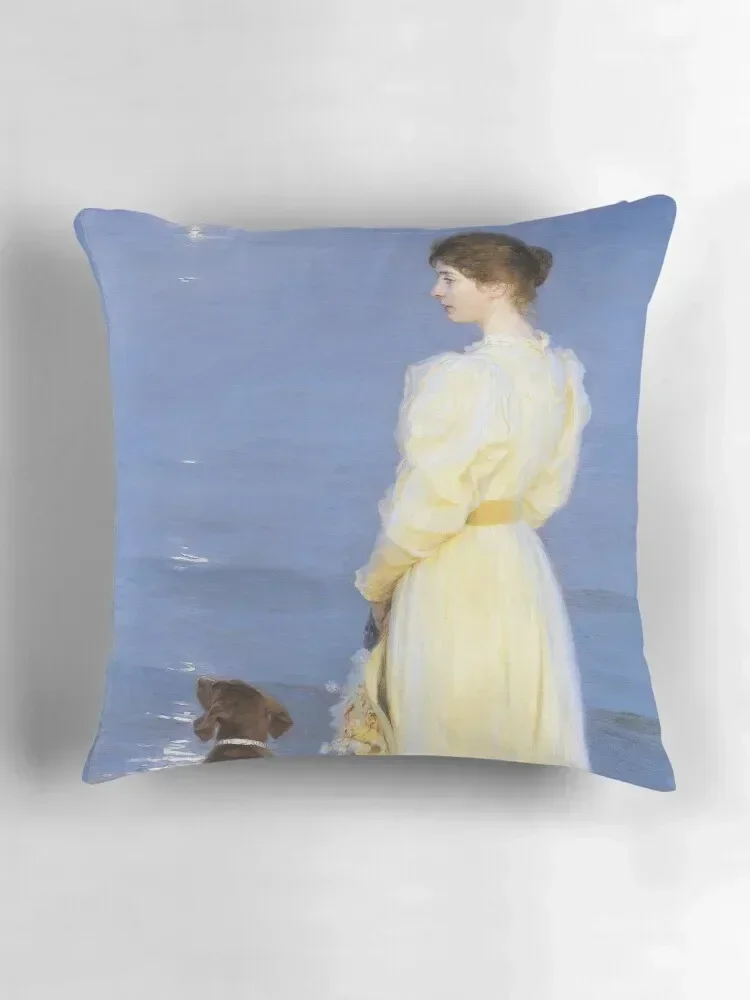 Декоративная подушка Peder Severin Kroyer - Summer evening at Skagen 30x30 см