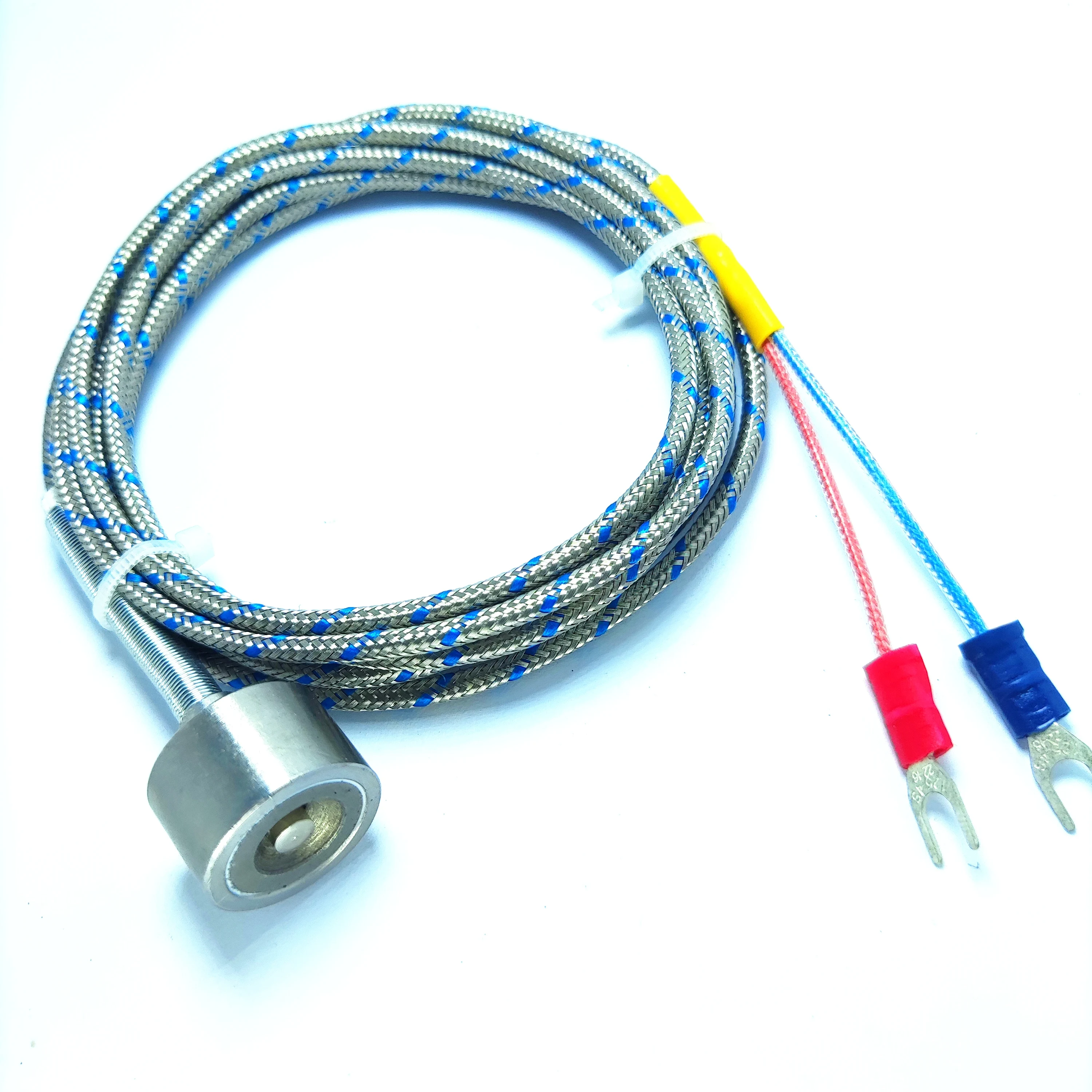 

Magnet adsorption type thermocouple, K type T J type E PT100 temperature sensor, magnetic is suitable for surface measurement.