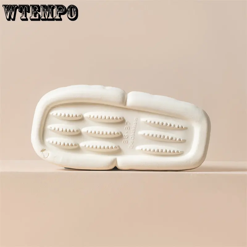 WTEMPO Unisex Open Toe Slippers Non-slip EVA Bathroom Slides for Women Girl Sandals Soft Ladies Slides Wholesale Dropshipping