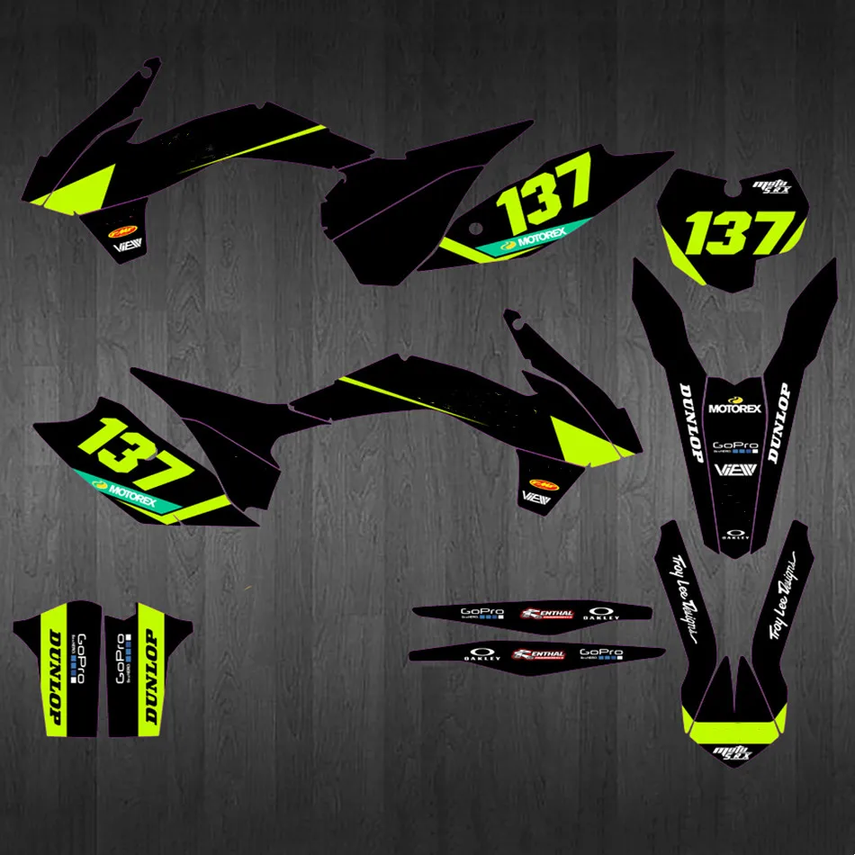 Для KTM SX SXF XC 2013 2014 2015 набор графических наклеек для EXC EXCF XCW 125 150 200 250 300 350 450 500 2014-2016 |