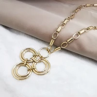 renya trendy pendants necklaces link chain necklace women popular pendants handmade clothes accessories fashion goth jewelry