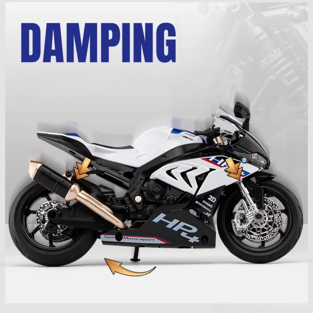 Масштаб 1:12 BMW HP4 модель мотоцикла игрушечный автомобиль сплав литой под давлением