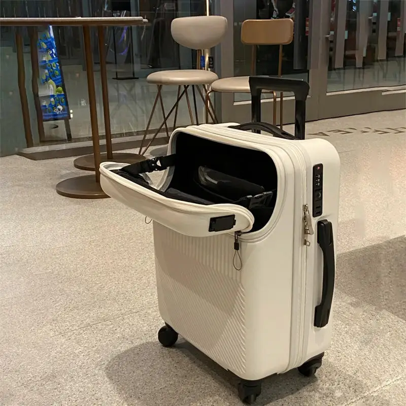 

SOLI2 open suitcase expandable female luggage small 20 "boarding light pull rod leather case 24 travel case male S11780-S11790