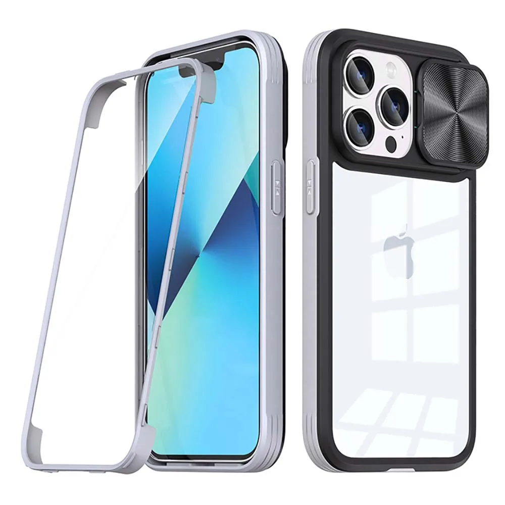 

Case with Sliding Camera Cover for iPhone 14 Pro Max/14 Pro/14 Plus/14 Full Protection Case with Screen Protector