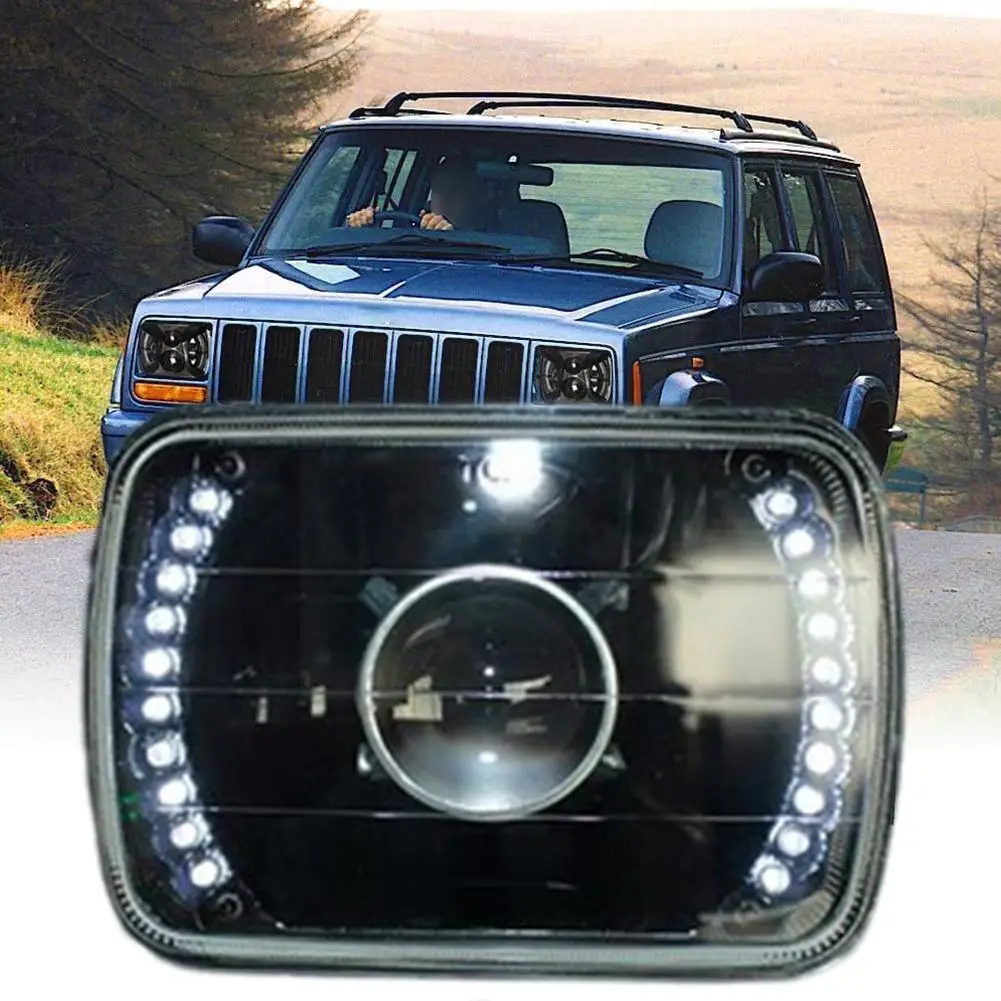 

7"*6" Waterproof Car Driving Light For Black Headlight Work Light For Bus Country Vehicle Big For Workshop I7v7
