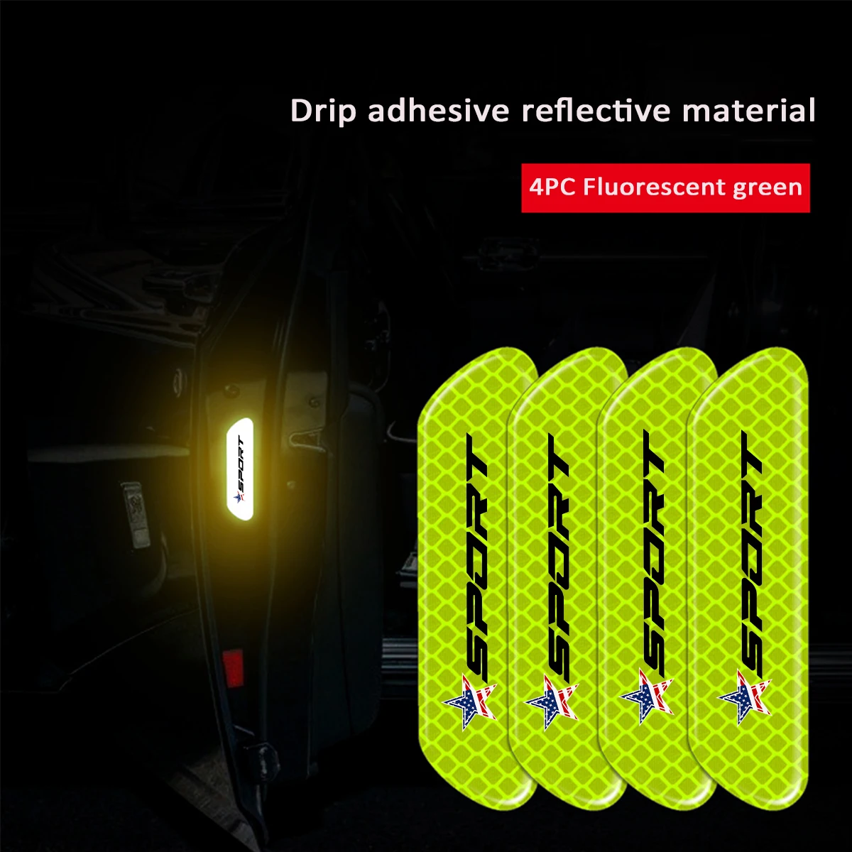 Светоотражающие Наклейки Для Открытой Двери Автомобиля Видимость Безопасности