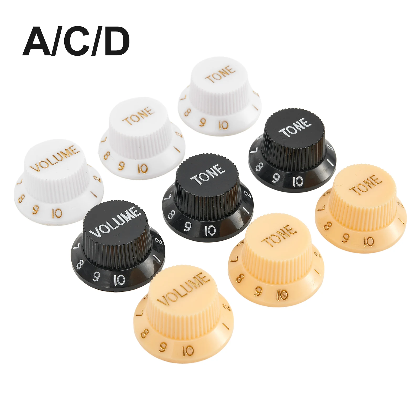 

3Pcs/set Guitar Parts Guitars Strat Knob 1 Volume 2 Tone Control Knobs For Guitar Guitar Parts Guitars Strat Knob