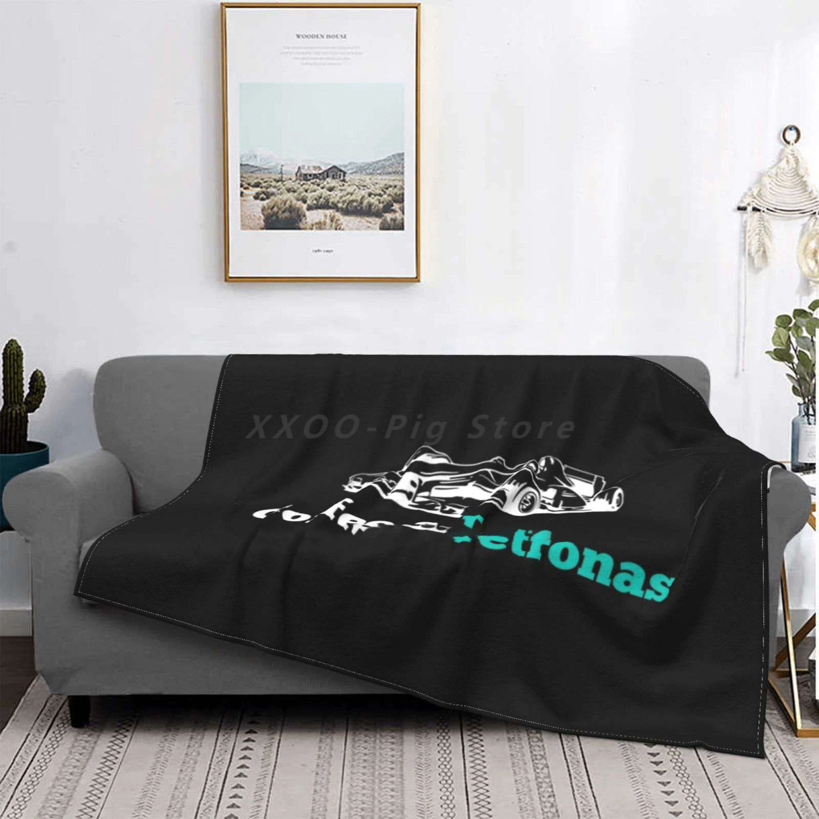 

Coffee & Petronas Top Quality Comfortable Bed Sofa Soft Blanket Formula 1 Lewis Hamilton 44 70Th Anniversary Petrona Grand Prix