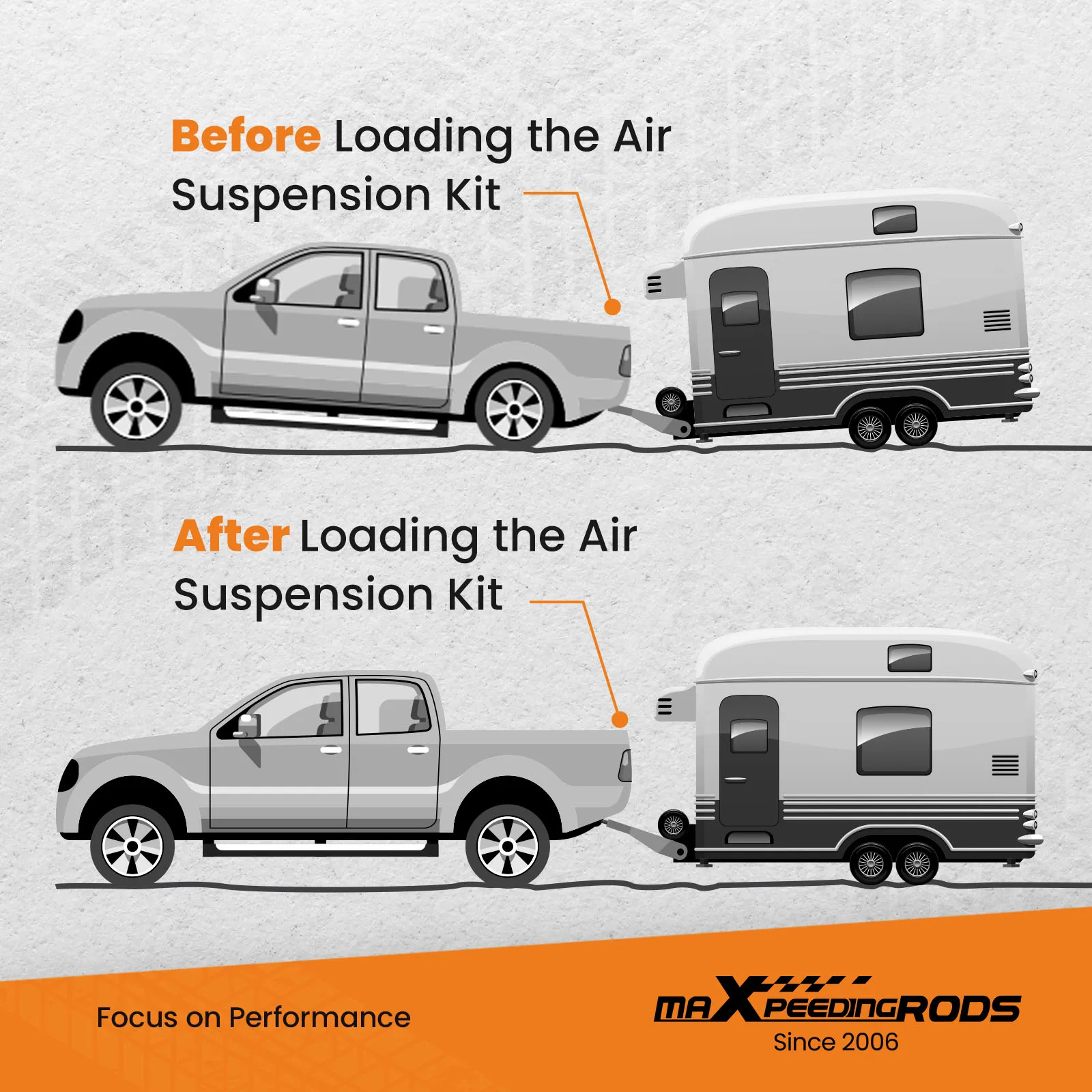 Комплект пружин пневматической подвески Maxpeedingrods сзади для GMC Sierra 1500 2008 2009 2010 2011 2012