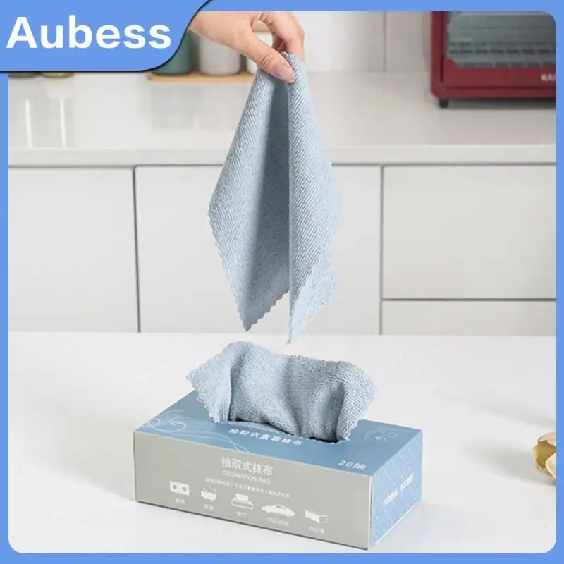 

Wipes Reused Microfiber Polyester Brocade Dishwashing Towel Convenient Suction Dry And Wet Kitchen Clean Dishcloth Scouring Pad