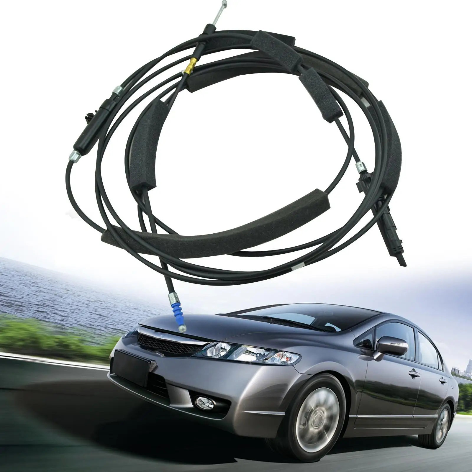 Трос освобождения замка двери багажника и крышки топлива 74880-sna-a01 Прямая замена