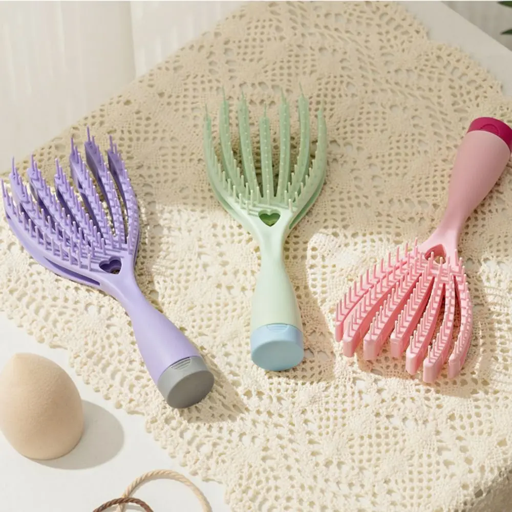

1Pc PortableElastic Scalp Massage Comb Hollow Out Hair Brush Hair Styling Tools