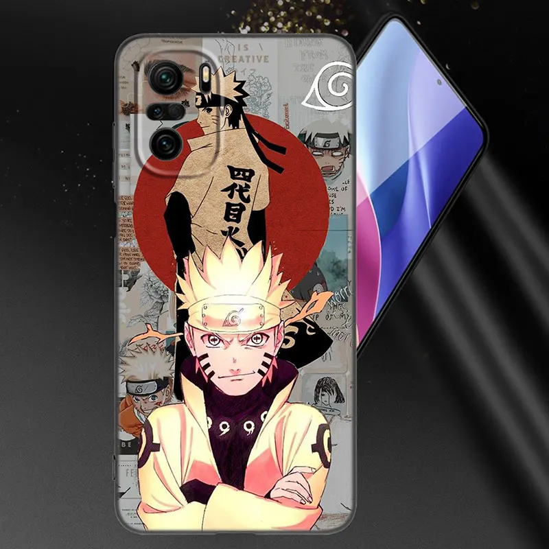 hot japanese manga naruto phone case for xiaomi mi 10t 11i 11t note 10 11 lite ne f1 poco f3 m3 x3 gt nfc m4 x4 pro 5g cover free global shipping
