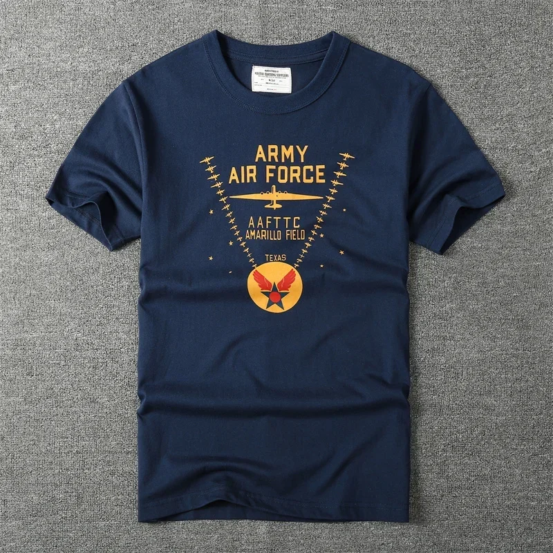 Летняя новая американская Ретро футболка с коротким рукавом и круглым вырезом