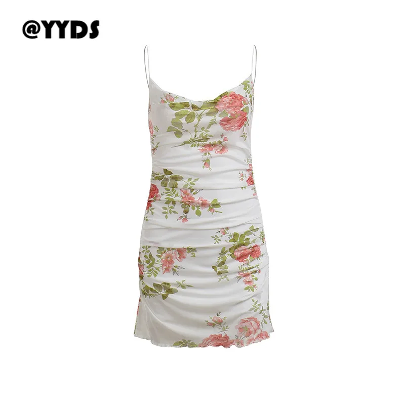 

Knitted Printed Suspender Dress for Women, New Fashion and Sexy Slim Fitting Short Skirt for Women