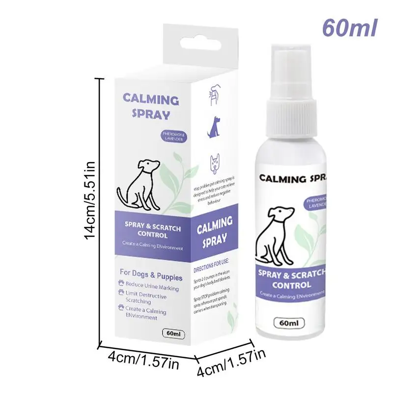 Жидкость для успокоения кошек в путешествиях 2 02 унции спрей котят снятия стресса