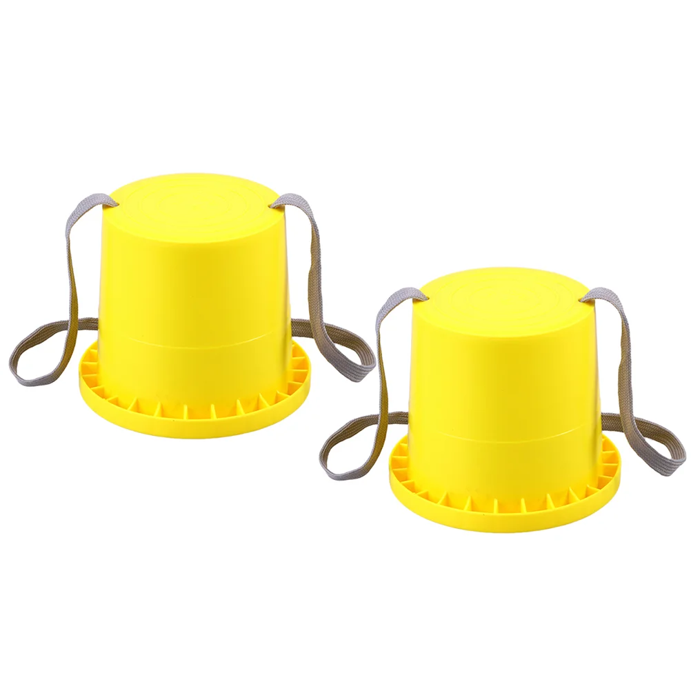 

Stilts Kidswalking Children Jumpingbuckets Bucket Jump Stepper Stilt Shoes Balance Toys Adults Stones Stepping Cups Rope Outdoor