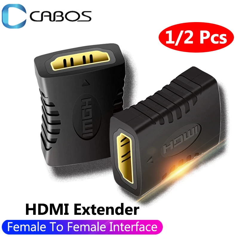 4K HDMI-совместимый удлинитель интерфейса HD 1080P HDMI-HDMI Кабель-адаптер мама-Мама для PS4