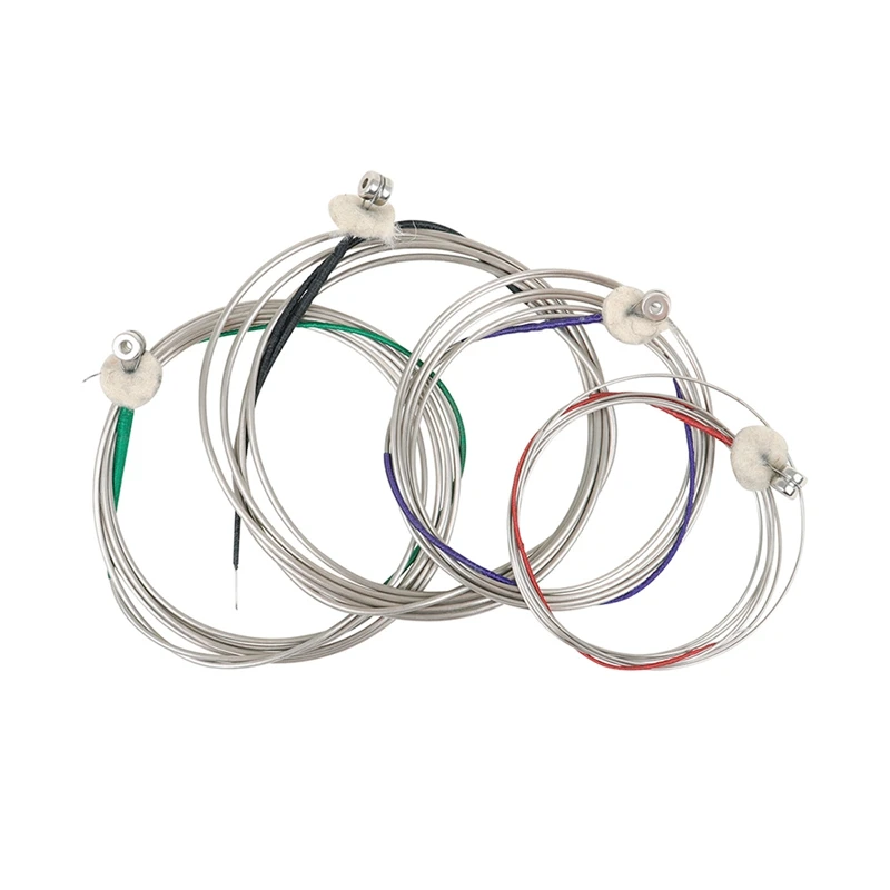

4Pcs/Set Upright Bass Strings Double Bass Strings 4/4 3/4 1/2 1/4 1/8 Size 1Th 2Rd 3Nd 4St Contrabass Strings